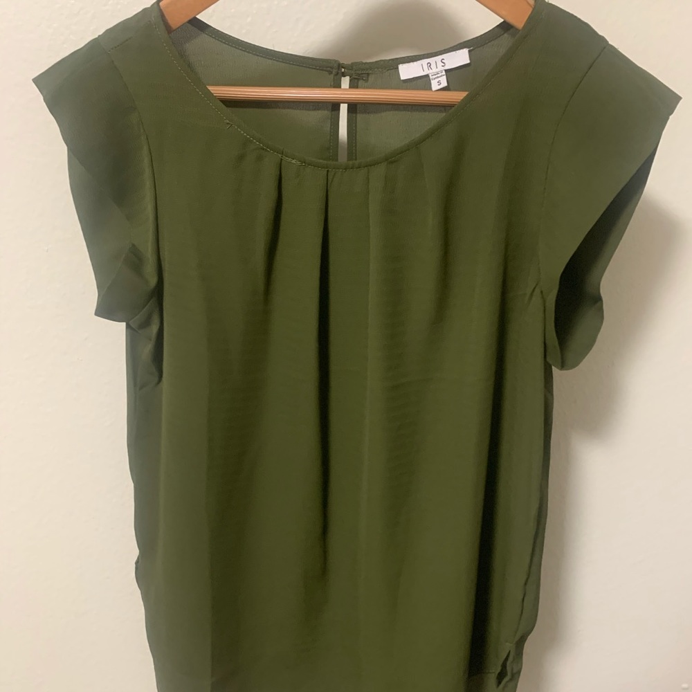 Olive Green Blouse